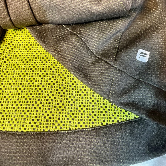Fabletics Bra & Wrap Set Neon Green/Yellow Grey - Picture 2 of 10